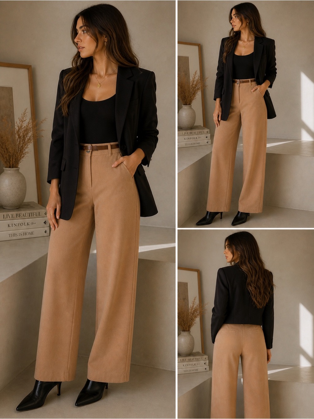 Calvin Klein Soft Twill Relaxed Pleated Trouser